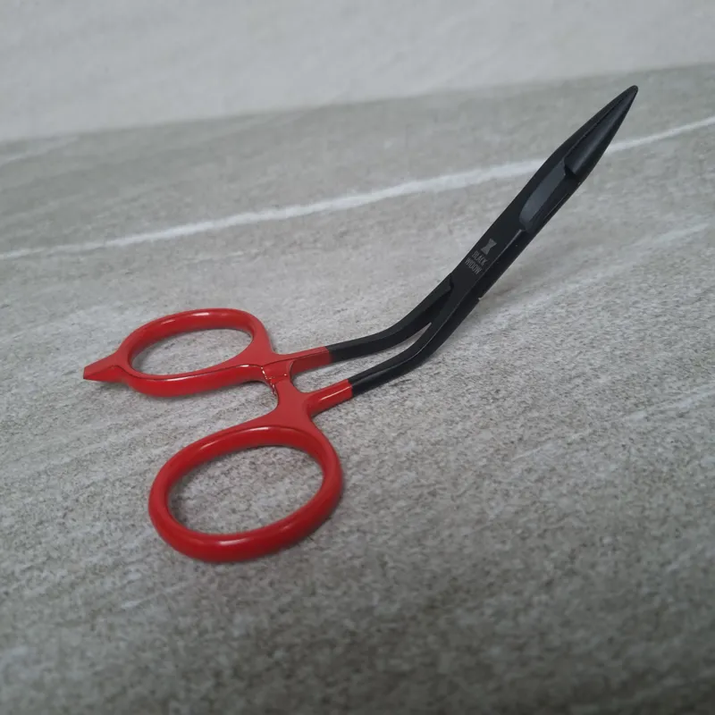 Dr.Slick BLACK WIDOW BENT SHAFT SCISSORS CLAMPS with Straight Blades-4